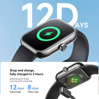 1.96 Screen Inch Smart Watch With Bt Call & Heart Rate - Rose Gold