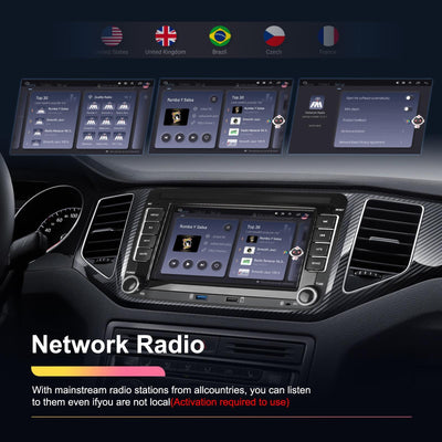 2 + 64G Carplay Android Navigation For Vw / Skoda - Reversing Camera - Large Screen