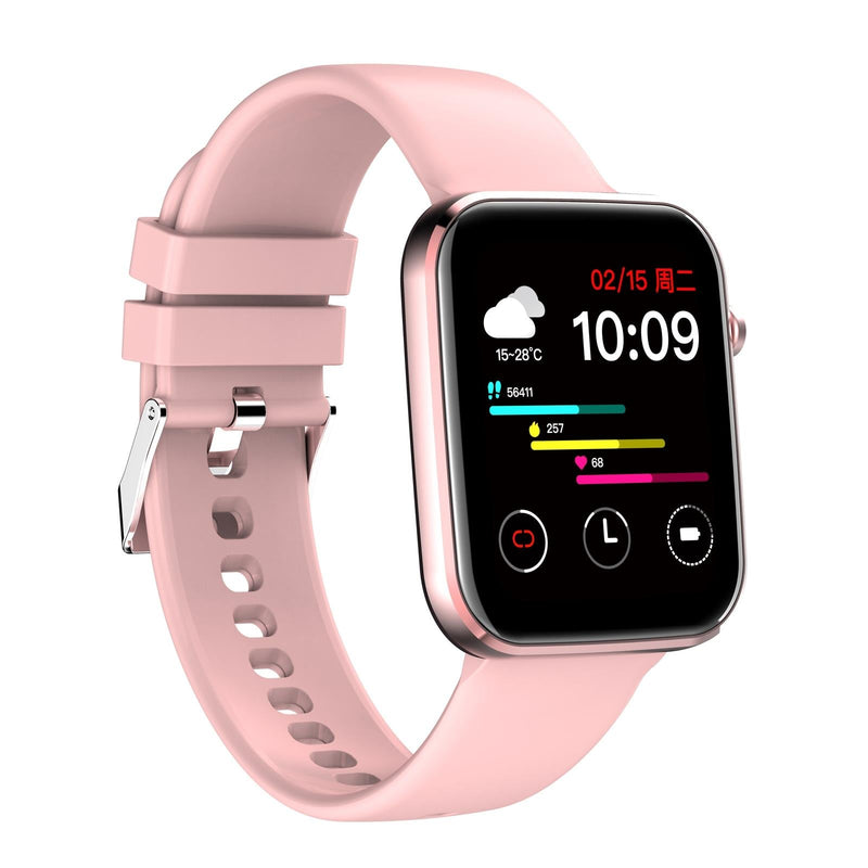 1.69 Inch Ip67 Waterproof Smart Watch With Touch Screen Health Monitoring - Red