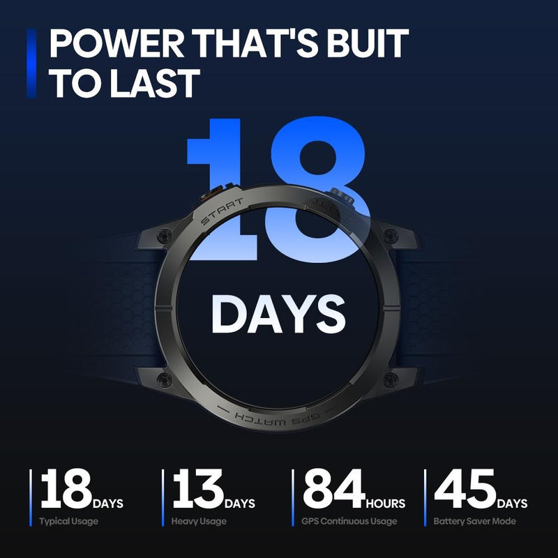 1.43 Inch Amoled Screen Sports Smart Watch Support Bluetooth Call - Black