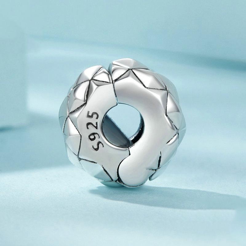 925 Sterling Silver Diy Bracelet Clip Diamond Pattern