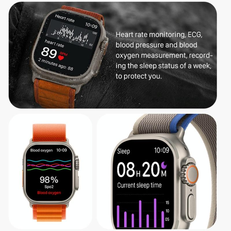1.5 Inch Silicone Band Smart Watch Bluetooth Call / Heart Rate / Blood Pressure / Blood Oxygen - Black