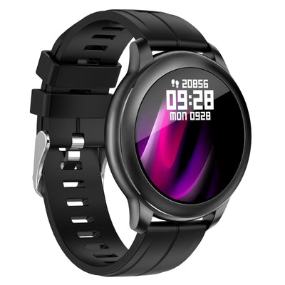 1.3 Inch Ips Colour Screen Ip67 Waterproof Smart Watch Support Sleep Monitor / Heart Rate Monitor / Blood Pressure Monitor - Black