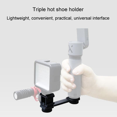 Aluminum Flashlight Bracket For Multifunctional Shoe Base With 3 Hot Boots