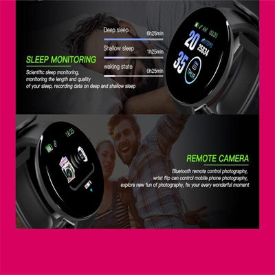 Smart Watch With Call Reminder And Health Monitoring - Waterproof - Blue