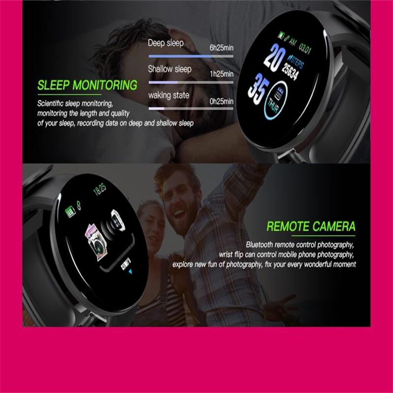 Smart Watch With Call Reminder And Health Monitoring - Waterproof - Blue