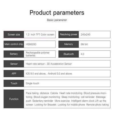 Smart Watch With Call Reminder And Health Monitoring - Waterproof - Blue