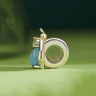 925 Sterling Silver Platinum Plated Luminous Purple Butterfly Beads