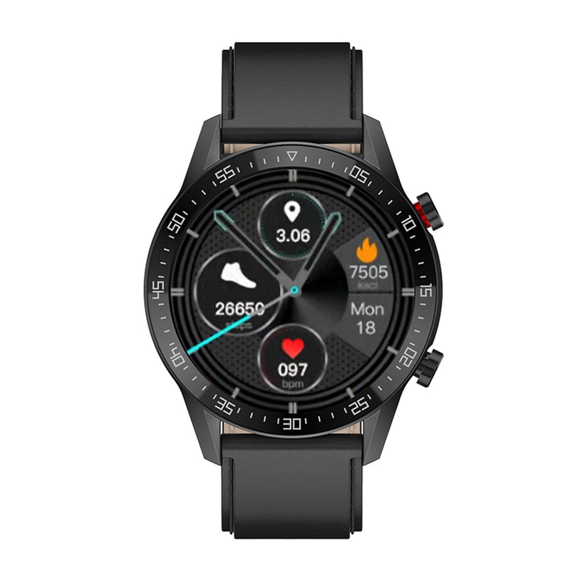 1.28 Inch Ips Screen Smart Watch With Bluetooth Call & Sleep Monitoring - Black