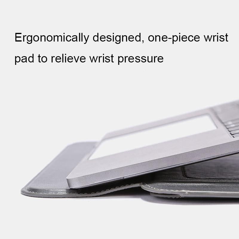 13-Inch Multifunctional Laptop Stand Bag - Black - Gray