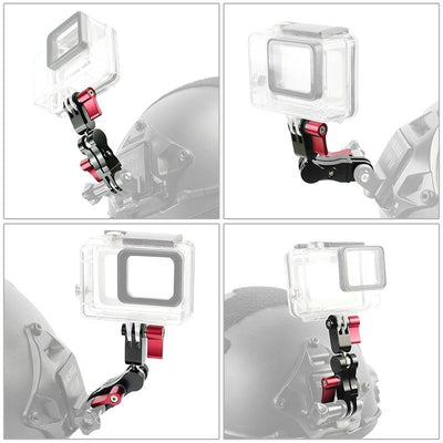 360 Degree Rotating Mount Adapter For Gopro Hero11 - Aluminium Alloy - Red