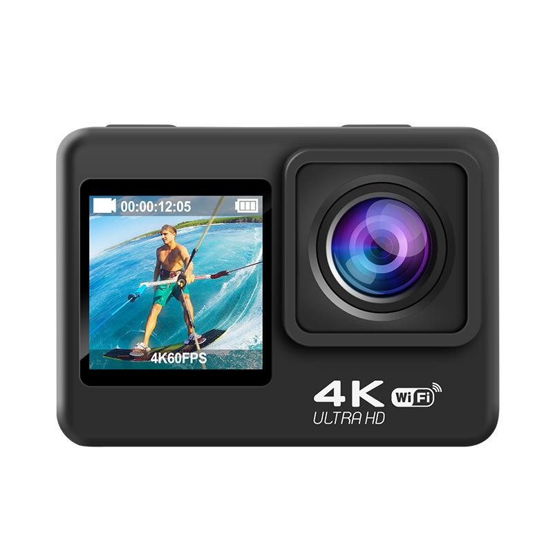 Outdoor Waterproof Dual Screen Wifi Sports Camera With Anti-Shake Hd Video