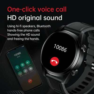 1.43 Inch Ip67 Sport Smart Watch Support Bluetooth Call / Sleep / Blood Oxygen / Heart Rate / Blood Pressure Health Monitor - Black