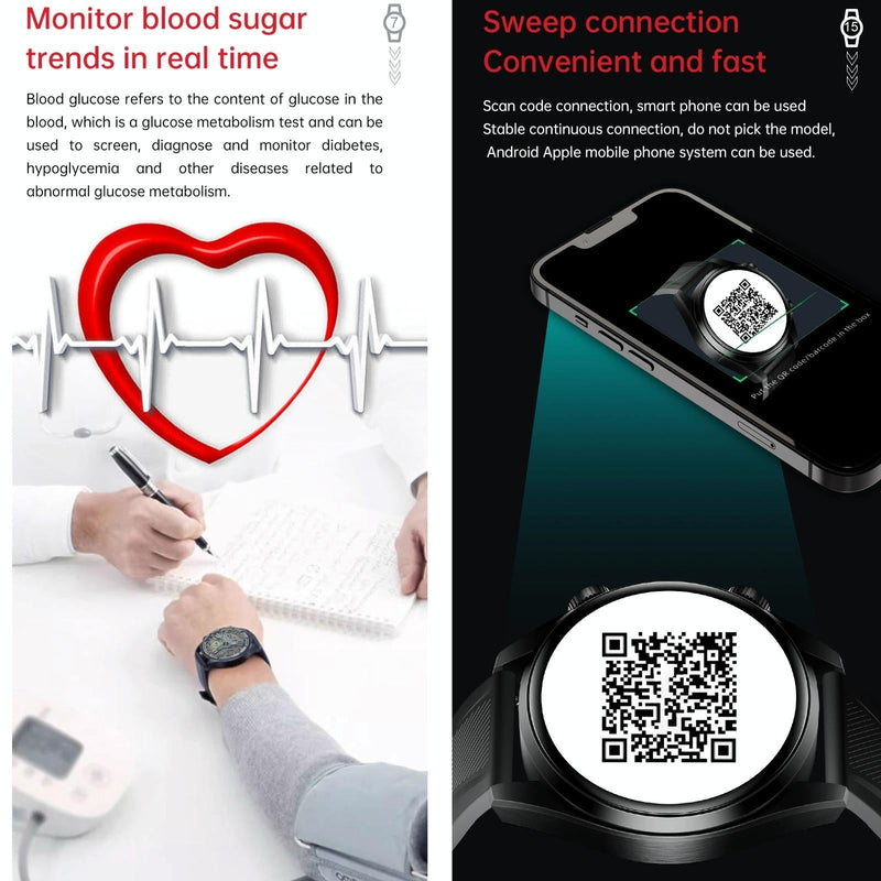 1.43 Inch Ip67 Sport Smart Watch Support Bluetooth Call / Sleep / Blood Oxygen / Heart Rate / Blood Pressure Health Monitor - Black