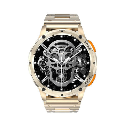 1.43 Inch Amoled Round Screen Steel Strap Smart Watch - Silver