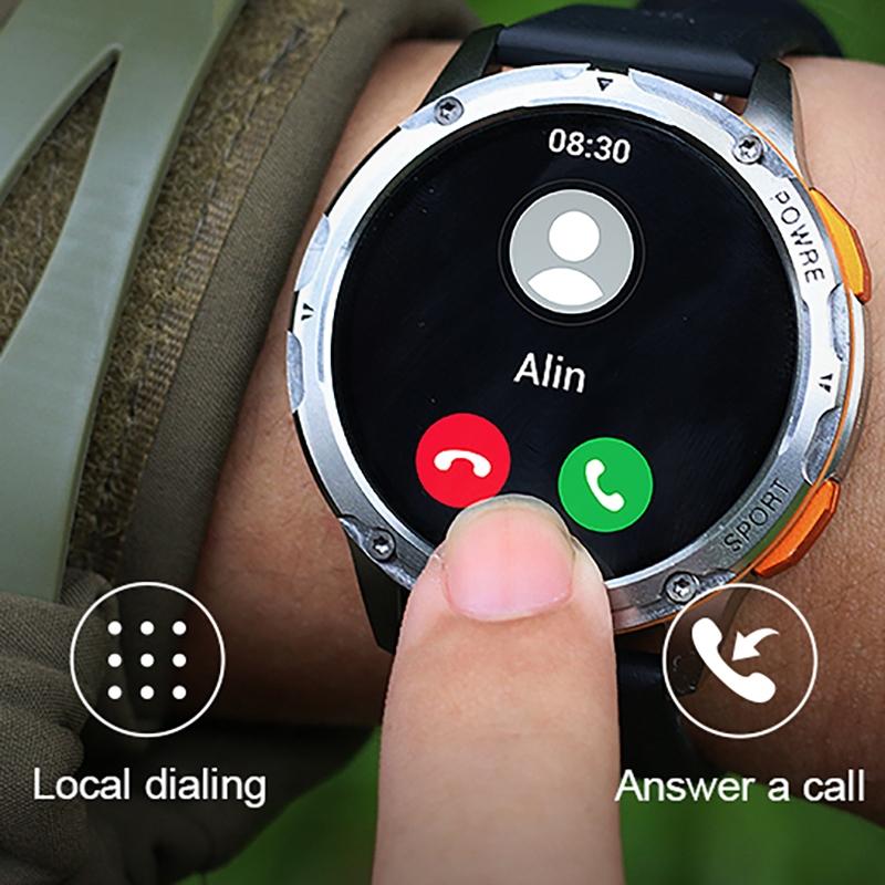 1.43 Inch Amoled Round Screen Steel Strap Smart Watch - Silver