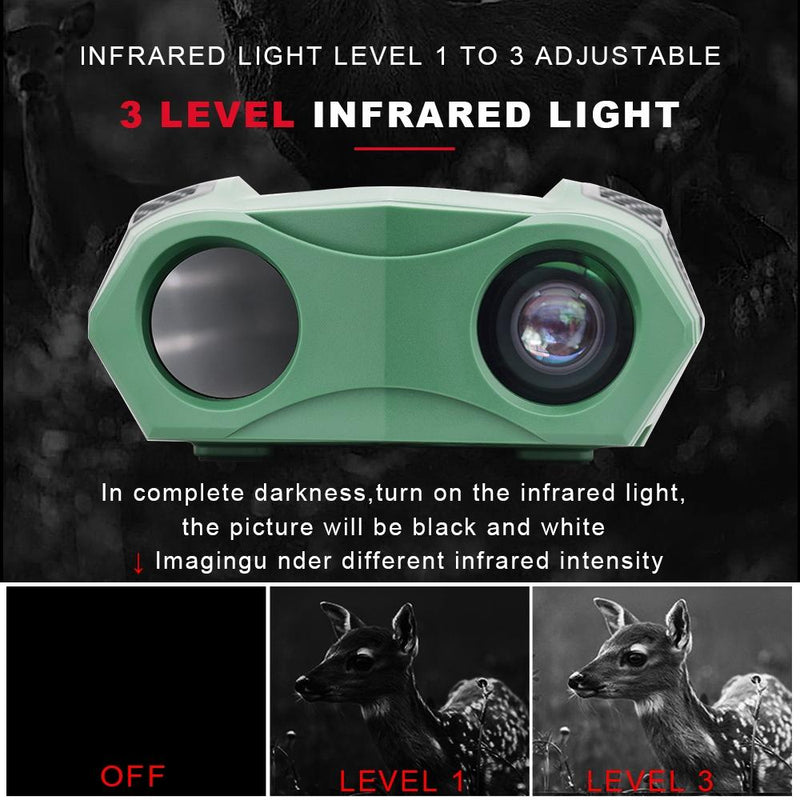 3 Tft Screen Binoculars with 4k Infrared Night Vision - Gd903 - Black