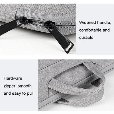 13.3 Inch Waterproof Laptop Handbag with Shock-absorbing Capacity - Grey