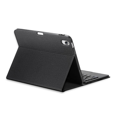 2022 Bluetooth Keyboard Leather Case For Ipad 10.9 With Touchpad & Smart Sleep - Black