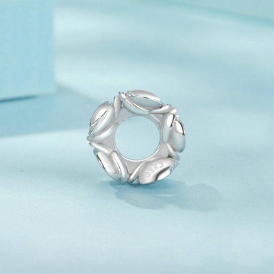 925 Sterling Silver Platinum Butterfly Orchid Flower Beads