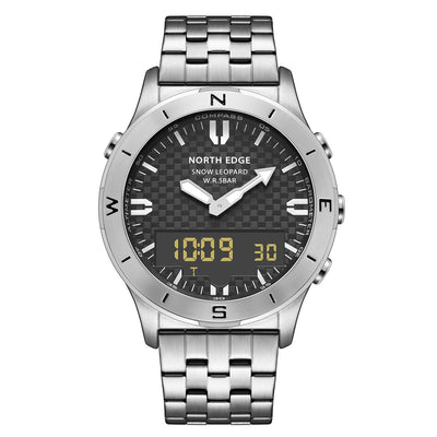 Stainless Steel Multifunction Smart Watch for Men - Waterproof