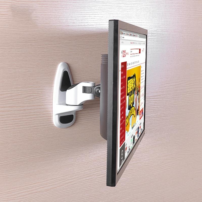 Universal Swivel Wall Mount for Computer Monitors - White