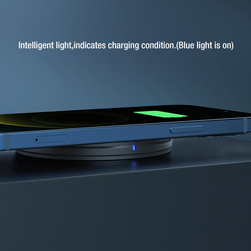 Fast Charging Wireless Charger Portable & Button Design