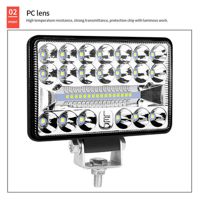 9 - 80V 18W 6000K 4 Inch Car 36Pcs Led Work Light White Light