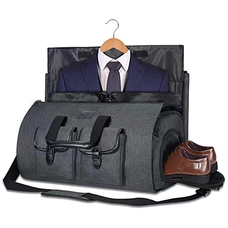 Compact Travel Suit Storage Bag - Foldable - Grey