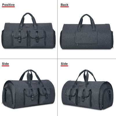 Compact Travel Suit Storage Bag - Foldable - Grey