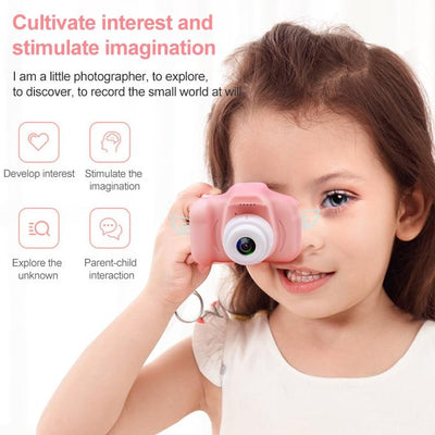 Mini Children Camera - Dual Hd Camera With 2.0 Lcd Screen - Green