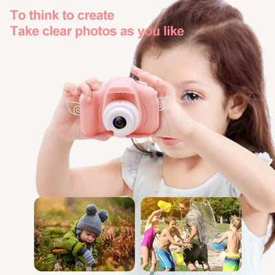 Mini Children Camera - Dual Hd Camera With 2.0 Lcd Screen - Green