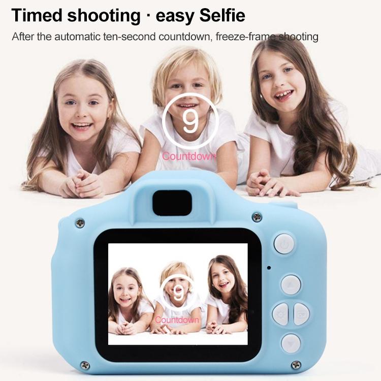 Mini Children Camera - Dual Hd Camera With 2.0 Lcd Screen - Green