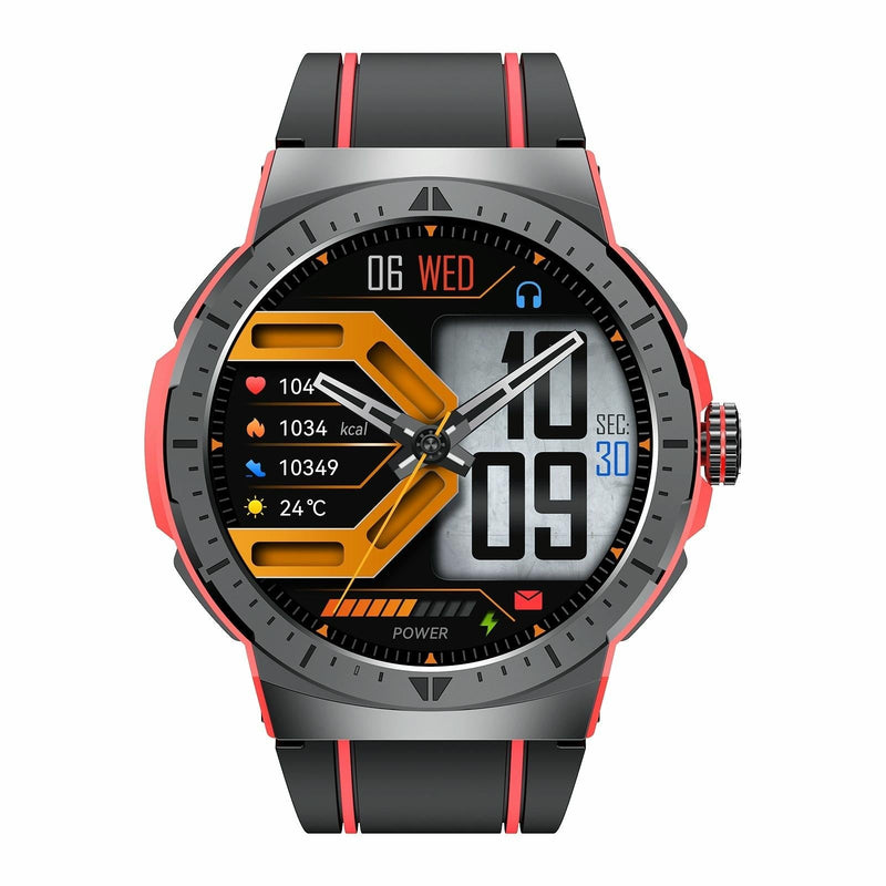 1.43 Inch Bt5.3 Ip68 Sport Smart Watch Support Bluetooth Call / Message Notification / Heart Rate / Blood Pressure Health Monitor - Orange