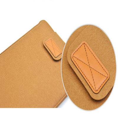 11 Inch Vertical Felt Laptop / Tablet Sleeve Bag - Khaki