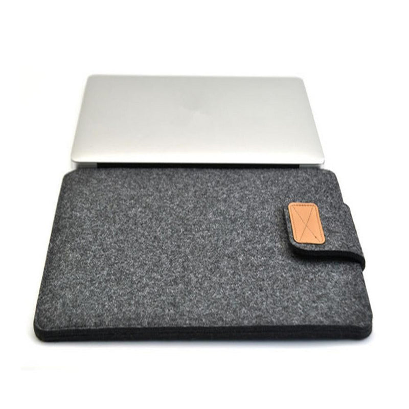 11 Inch Vertical Felt Laptop / Tablet Sleeve Bag - Khaki