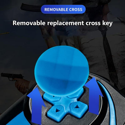 Wireless Bluetooth Game Handle for Android / Ios Phones with Holder - Blue / Black