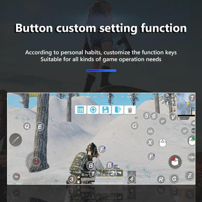 Wireless Bluetooth Game Handle for Android / Ios Phones with Holder - Blue / Black