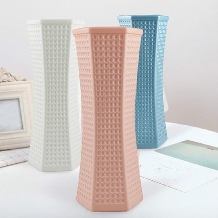 Versatile Plastic Vase For Creative Wet And Dry Flower Arrangements - Milk White