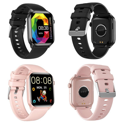 1.85 Inch Ip67 Waterproof Sports Health Monitoring Bluetooth Call Smart Watch - Black