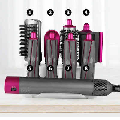 8-attachment Dyson Airwrap Storage Rack in Rose Red