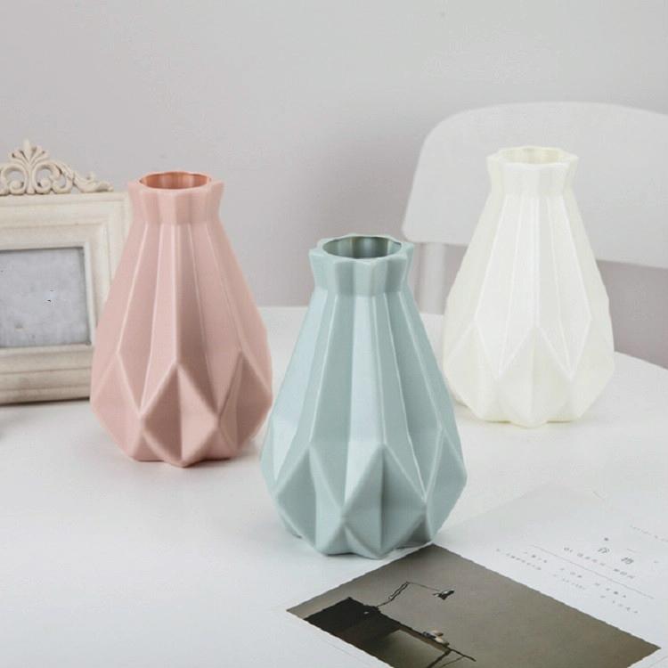 Drop-resistant Vase for Creative Living Room Flower Arrangements - Milk White