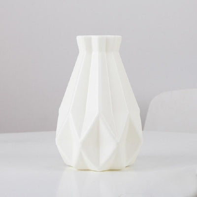 Drop-resistant Vase for Creative Living Room Flower Arrangements - Milk White