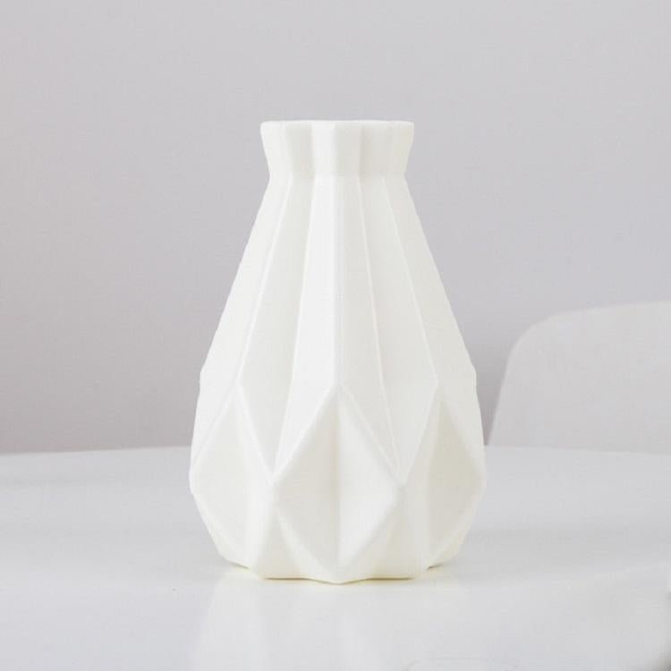Drop-resistant Vase for Creative Living Room Flower Arrangements - Milk White