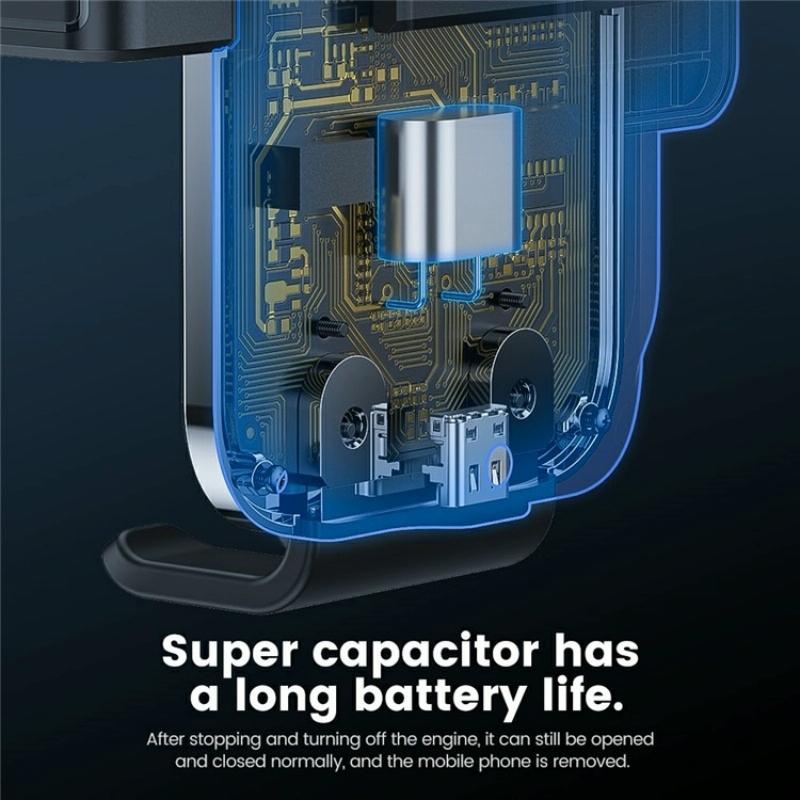 15W Fast Car Vent Wireless Charger With Intelligent Induction - Tarnish