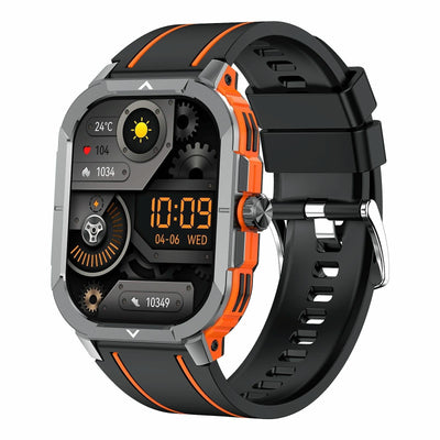 2.06 Inch Bt5.3 Ip68 Sport Smart Watch Bluetooth Call / Message / Health - Orange