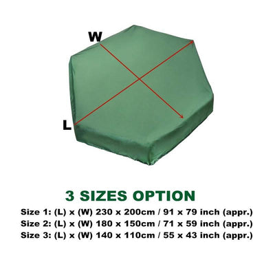 Waterproof Hexagonal Toy Cover - Uv & Dust-proof - 230x200cm - Green