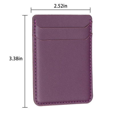 R20 Texture Card Bag Back Sticker For Mobile Phones - Dark Purple