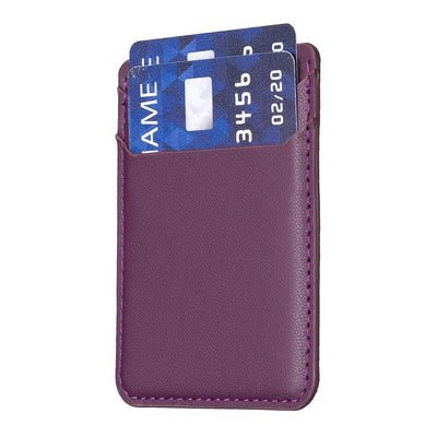 R20 Texture Card Bag Back Sticker For Mobile Phones - Dark Purple