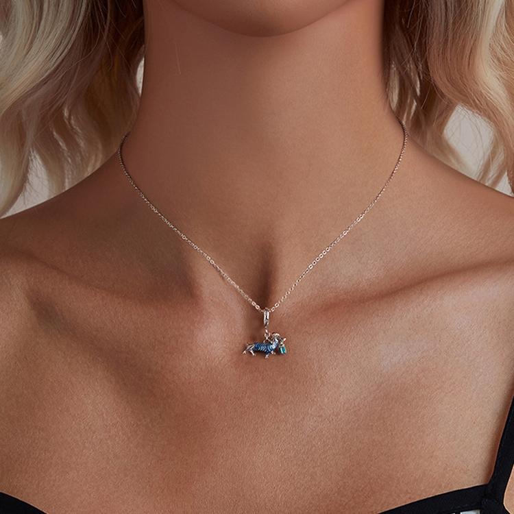 925 Sterling Silver Dachshund Pendant Animal Beads